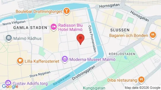 Lägenheter att hyra i Malmö Centrum - kort over placeringen