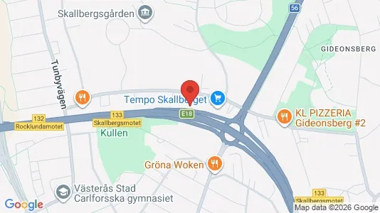Lägenheter att hyra i Västerås - kort over placeringen
