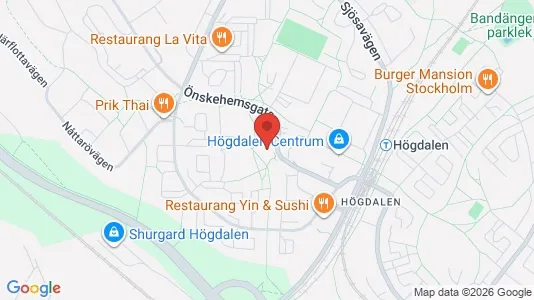 Lägenheter att hyra i Söderort - kort over placeringen