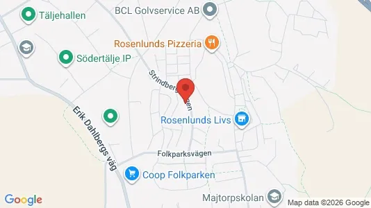 Lägenheter att hyra i Södertälje - kort over placeringen