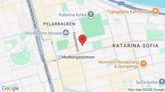 Lägenheter att hyra i Södermalm - kort over placeringen