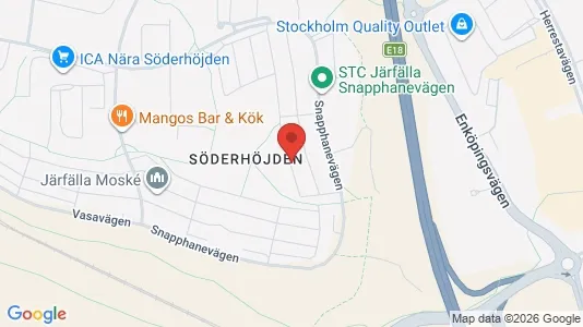Lägenheter att hyra i Järfälla - kort over placeringen