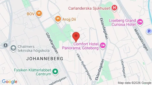 Lägenheter att hyra i Johanneberg - kort over placeringen