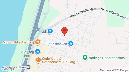 Lägenheter att hyra i Ale - kort over placeringen