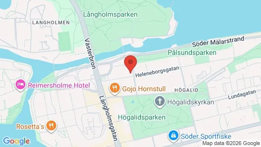 Lägenheter att hyra i Södermalm - kort over placeringen