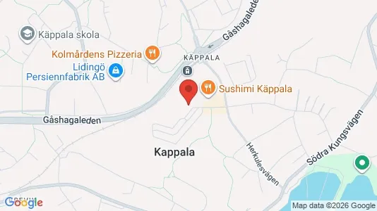 Lägenheter att hyra i Lidingö - kort over placeringen