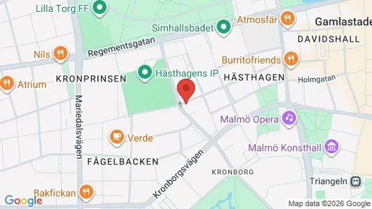 Lägenheter att hyra i Malmö Centrum - kort over placeringen