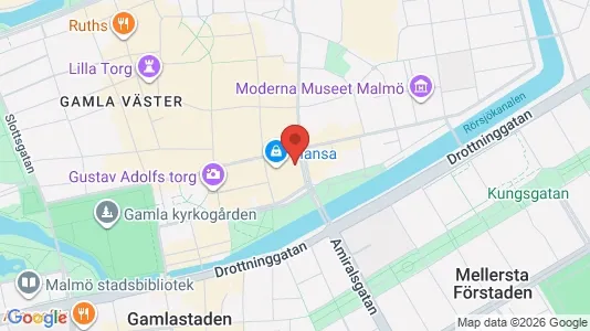 Lägenheter att hyra i Malmö Centrum - kort over placeringen