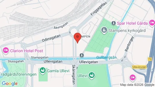 Lägenheter att hyra i Göteborg Centrum - kort over placeringen