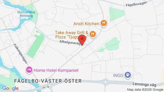 Lägenheter att hyra i Nyköping - kort over placeringen