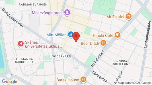Lägenheter att hyra i Malmö Centrum - kort over placeringen