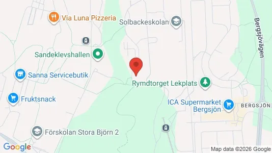 Lägenheter att hyra i Göteborg Östra - kort over placeringen