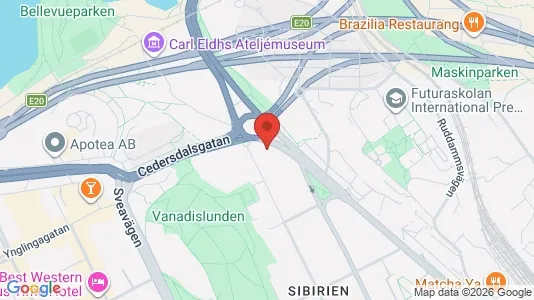 Lägenheter att hyra i Vasastan - kort over placeringen