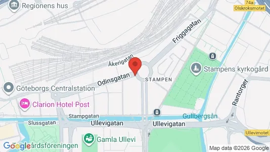 Lägenheter att hyra i Göteborg Centrum - kort over placeringen