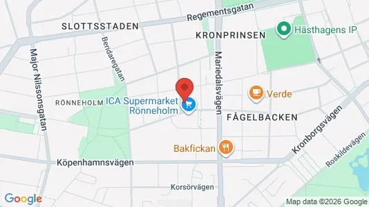 Lägenheter att hyra i Malmö Centrum - kort over placeringen
