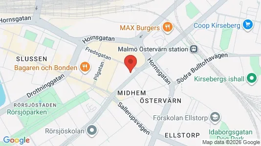 Lägenheter att hyra i Malmö Centrum - kort over placeringen