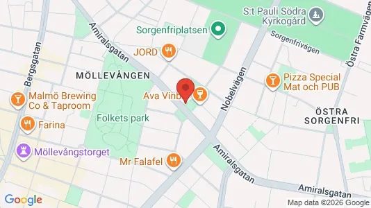 Lägenheter att hyra i Malmö Centrum - kort over placeringen