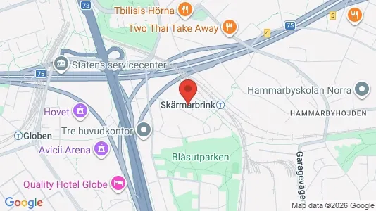 Lägenheter att hyra i Söderort - kort over placeringen