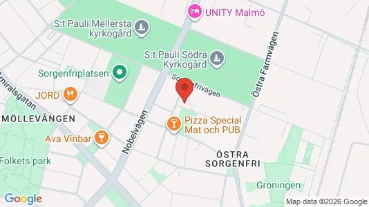 Lägenheter att hyra i Malmö Centrum - kort over placeringen