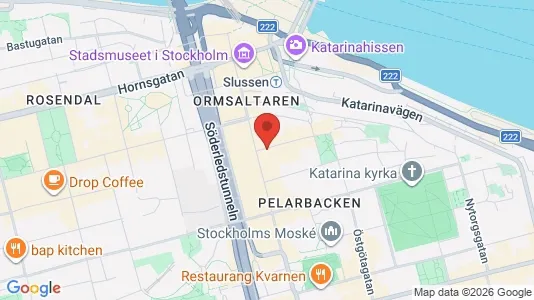 Lägenheter att hyra i Södermalm - kort over placeringen