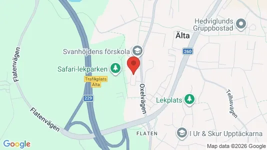 Lägenheter att hyra i Nacka - kort over placeringen