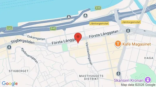 Lägenheter att hyra i Göteborg Centrum - kort over placeringen