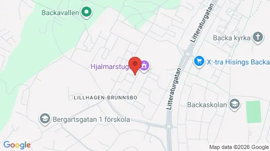 Lägenheter att hyra i Norra hisingen - kort over placeringen