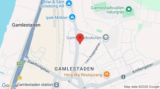 Lägenheter att hyra i Göteborg Östra - kort over placeringen