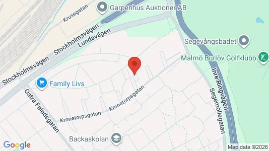 Lägenheter att hyra i Malmö Centrum - kort over placeringen