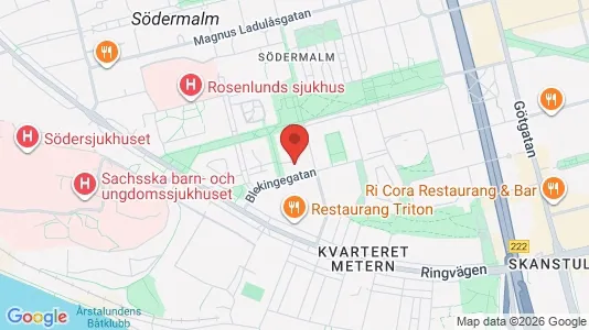 Lägenheter att hyra i Södermalm - kort over placeringen