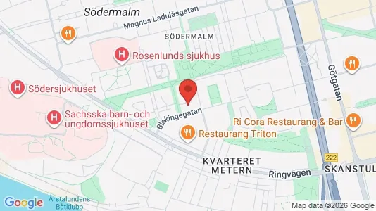 Lägenheter att hyra i Södermalm - kort over placeringen