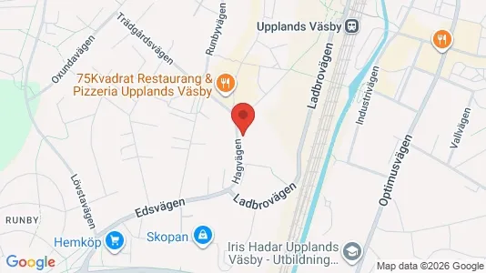 Lägenheter att hyra i Upplands Väsby - kort over placeringen