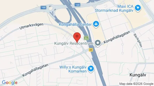 Lägenheter att hyra i Kungälv - kort over placeringen