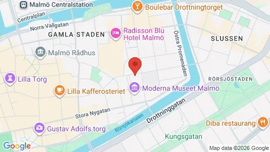 Lägenheter att hyra i Malmö Centrum - kort over placeringen