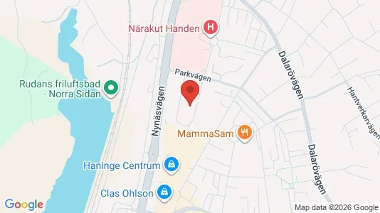 Lägenheter att hyra i Haninge - kort over placeringen