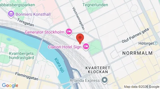 Lägenheter att hyra i Stockholm Innerstad - kort over placeringen