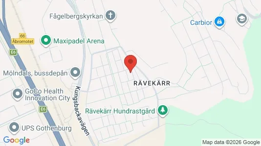 Lägenheter att hyra i Mölndal - kort over placeringen