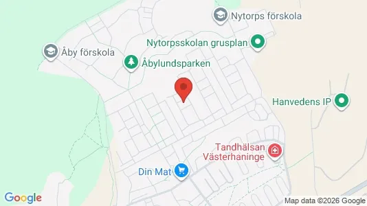 Lägenheter att hyra i Haninge - kort over placeringen