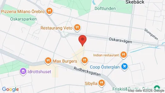 Lägenheter att hyra i Örebro - kort over placeringen