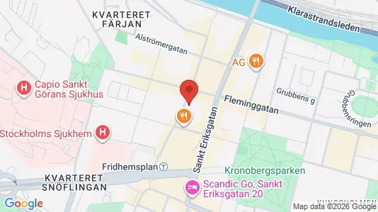 Lägenheter att hyra i Kungsholmen - kort over placeringen