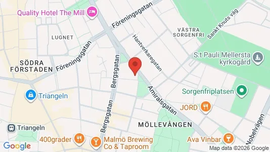 Lägenheter att hyra i Malmö Centrum - kort over placeringen