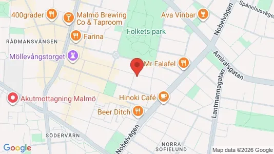 Lägenheter att hyra i Malmö Centrum - kort over placeringen