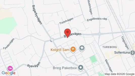 Lägenheter att hyra i Sollentuna - kort over placeringen