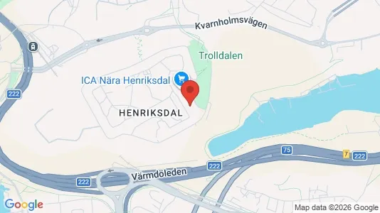 Lägenheter att hyra i Nacka - kort over placeringen