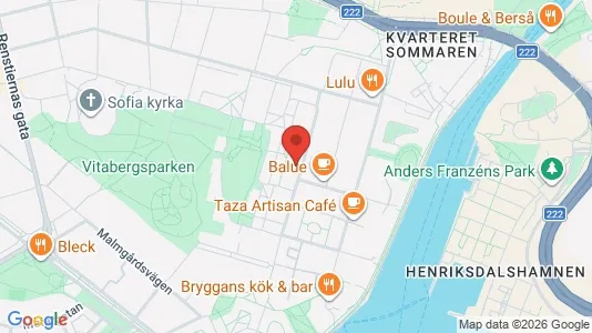 Lägenheter att hyra i Södermalm - kort over placeringen