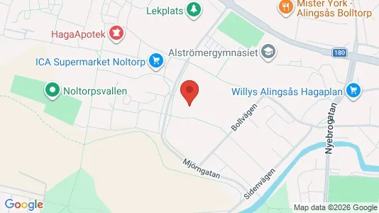 Lägenheter att hyra i Alingsås - kort over placeringen