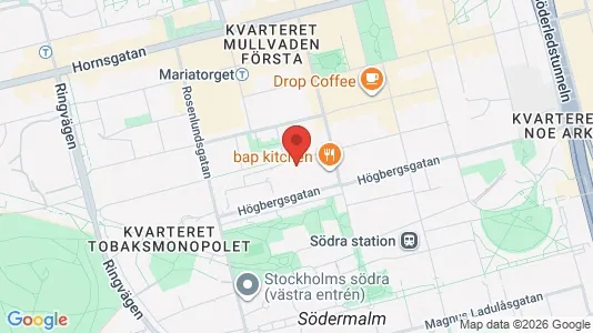 Lägenheter att hyra i Södermalm - kort over placeringen