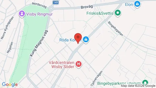 Lägenheter att hyra i Gotland - kort over placeringen