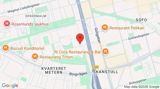 Lägenheter att hyra i Södermalm - kort over placeringen