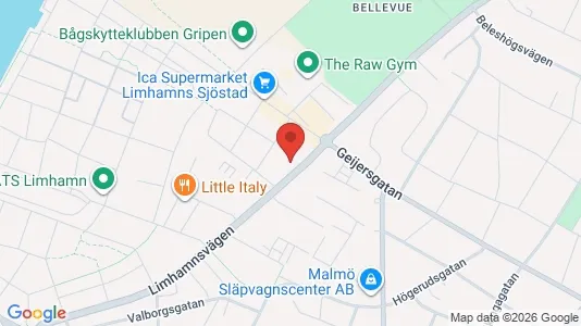 Lägenheter att hyra i Limhamn/Bunkeflo - kort over placeringen